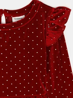 GATE Zamszowa sukienka z falbanką|Dzieci Dziewczynki·Sukienki