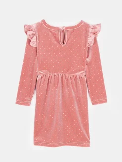 GATE Zamszowa sukienka z falbanką|Dzieci Dziewczynki·Sukienki