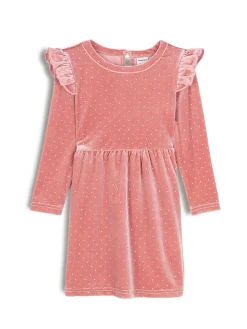 GATE Zamszowa sukienka z falbanką|Dzieci Dziewczynki·Sukienki