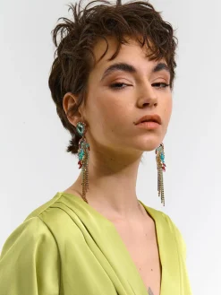 GATE Zdobione wiszące kolczyki z motywem zwierzęcym| Akcesoria·Biżuteria