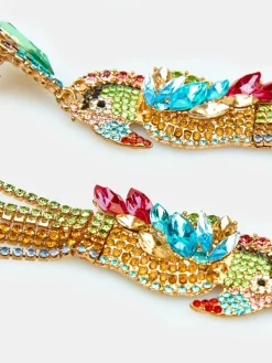 GATE Zdobione wiszące kolczyki z motywem zwierzęcym| Akcesoria·Biżuteria