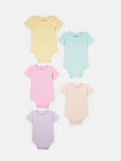 GATE Zestaw 5 bawełnianych elastycznych body|Dzieci Baby