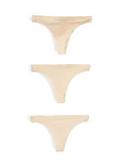 GATE Zestaw 3 bezszwowych majtek typu tango| Bielizna·Majtki