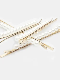 GATE Zestaw 4 klipsów z perłami| Akcesoria·Biżuteria|Kategorie·Akcesoria Do Włosów