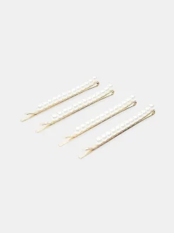 GATE Zestaw 4 klipsów z perłami| Akcesoria·Biżuteria|Kategorie·Akcesoria Do Włosów