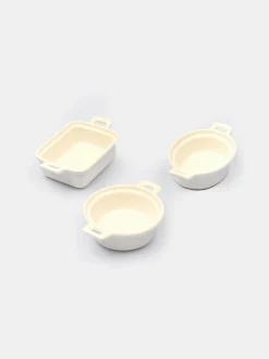 GATE Zestaw 3 naczyń do pieczenia| Dekoracja Domu·Party Essentials|Dekoracja Domu·Porcelana