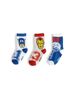 GATE Zestaw 3 par skarpetek Avengers|Dzieci Akcesoria|Chłopcy·Skarpety