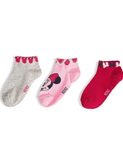 GATE Zestaw 3 par skarpetek z Myszką Minnie|Dzieci Akcesoria|Dziewczynki·Rajstopy I Skarpetki