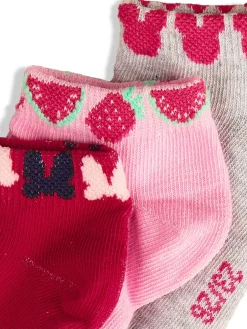 GATE Zestaw 3 par skarpetek z Myszką Minnie|Dzieci Akcesoria|Dziewczynki·Rajstopy I Skarpetki