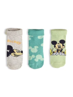 GATE Zestaw 3 par skarpetek z Myszką Miki|Dzieci Akcesoria|Baby