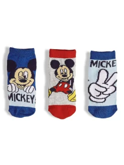 GATE Zestaw 3 par skarpetek z Myszką Miki|Dzieci Akcesoria|Baby