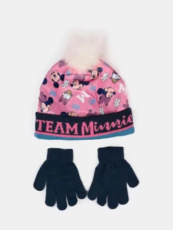 GATE Zestaw czapka i rękawiczki Myszka Minnie|Dzieci Akcesoria|Dziewczynki·Akcesoria