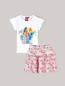 GATE Zestaw koszulki i spódnicy Barbie|Dzieci Dziewczynki·Koszulki I Topy|Dziewczynki·Spódnice ☀️
