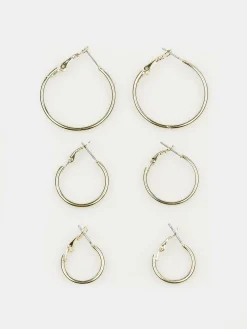 GATE Zestaw podstawowych okrągłych kolczyków| Akcesoria·Biżuteria