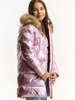 GATE Zimowa pikowana kurtka z kapturem|Dzieci Dziewczynki·Kurtki I Płaszcze