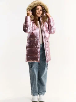 GATE Zimowa pikowana kurtka z kapturem|Dzieci Dziewczynki·Kurtki I Płaszcze