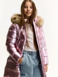 GATE Zimowa pikowana kurtka z kapturem|Dzieci Dziewczynki·Kurtki I Płaszcze