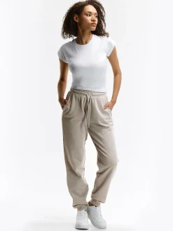 GATE Základní tepláky z francouzského froté| Spodnie·Spodnie Dresowe